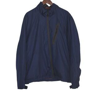 Hawke & Co Sport Men's Size XXL Jacket Packable Performance Blue Sport Hood